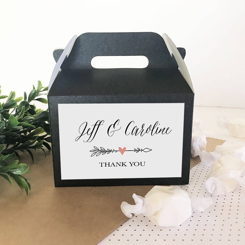 Wedding Favor Boxes Personalized Favor Box Personalized Etsy