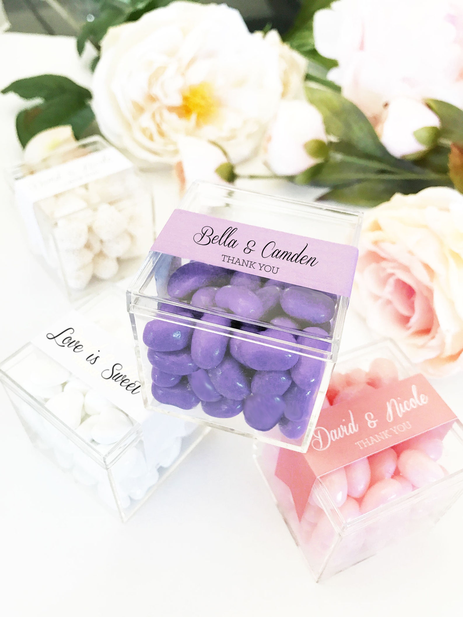 Small Favor Boxes Wedding Favor Boxes and Labels Candy Boxes Etsy