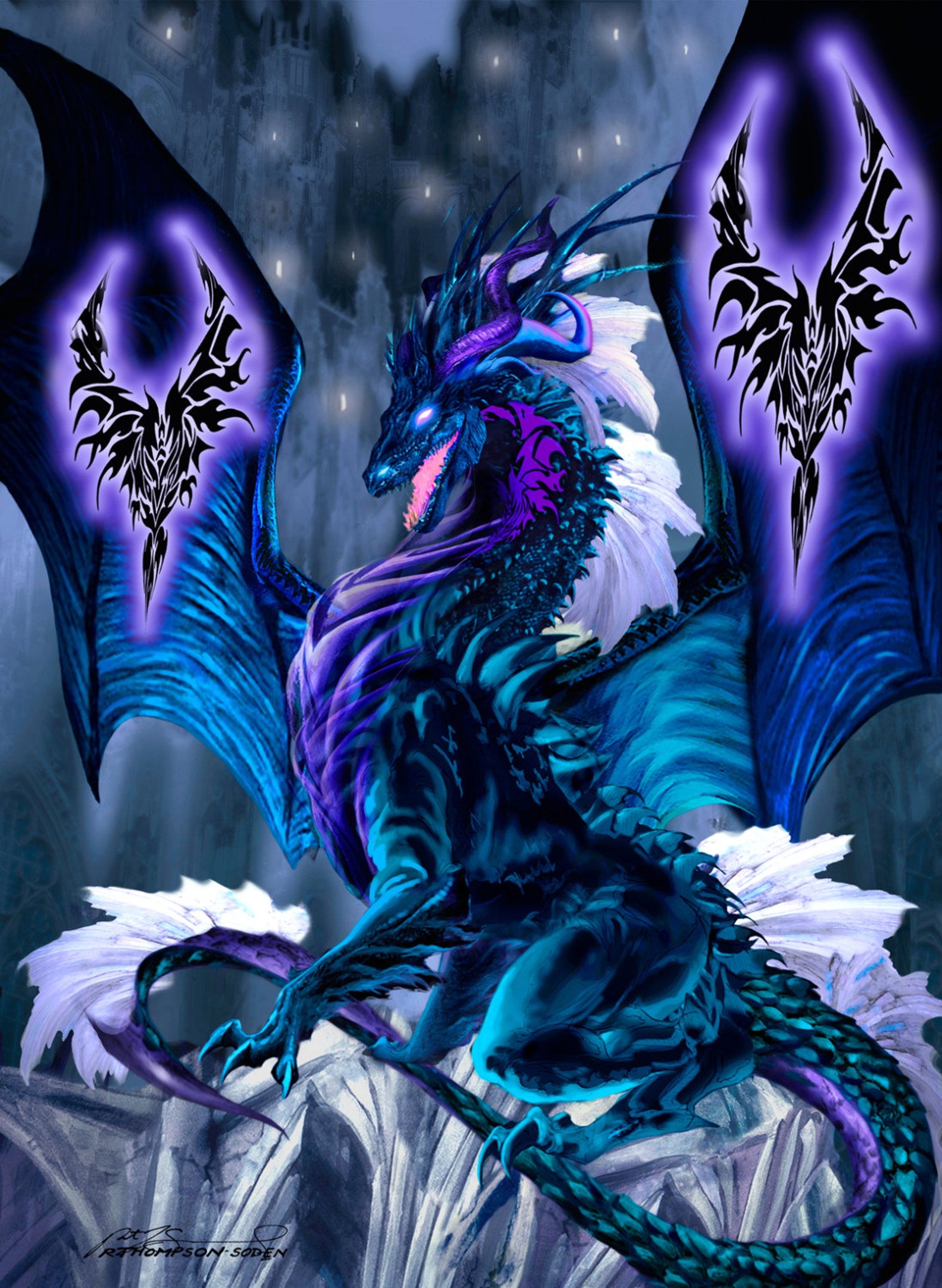 Красивые картинки на телефон дракон. Фиолетовый дракон близард. Зирнитра дракон. Рут Томпсон дракон. Алмазный дракон фэнтези.