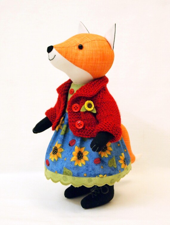orange fox stuffed animal