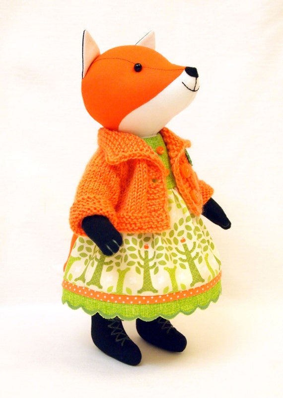 orange fox stuffed animal