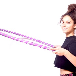 Adult 1.5 lb. Hula Hoop Purple Weighted Fitness Dance Workout Exercise Beginner Sm 36 Med 38 Lrg 40 inches. Get Your Middle Little Bild 6