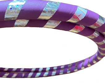 Adult 1.5 lb. Hula Hoop Purple Weighted Fitness Dance Workout Exercise Beginner - Sm 36 - Med 38 - Lrg 40 inches. Get Your Middle Little!
