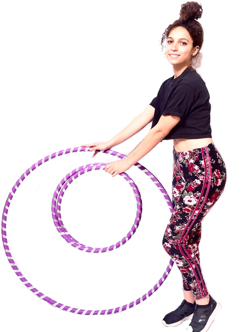 Adult 1.5 lb. Hula Hoop Purple Weighted Fitness Dance Workout Exercise Beginner Sm 36 Med 38 Lrg 40 inches. Get Your Middle Little Bild 7