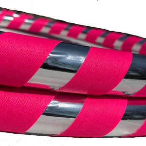 Adult 1.5 LBS Weighted Beginner Hula Hoop Fun Dance Fitness USA made choose color & size sm 36, med 38 or large 40 Get Your Middle Little Pink