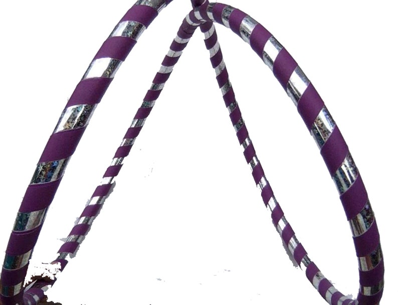 Adult 1.5 lb. Hula Hoop Purple Weighted Fitness Dance Workout Exercise Beginner Sm 36 Med 38 Lrg 40 inches. Get Your Middle Little Bild 5