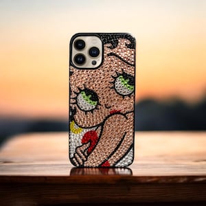 Shy Betty Boop Bling Phone Case