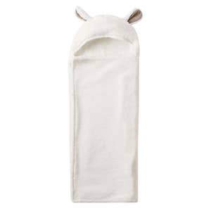 Fular de baño con capucha para bebé, piel sintética, pbk