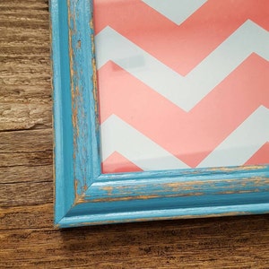 Turquoise 8x10 Distressed Frame image 5