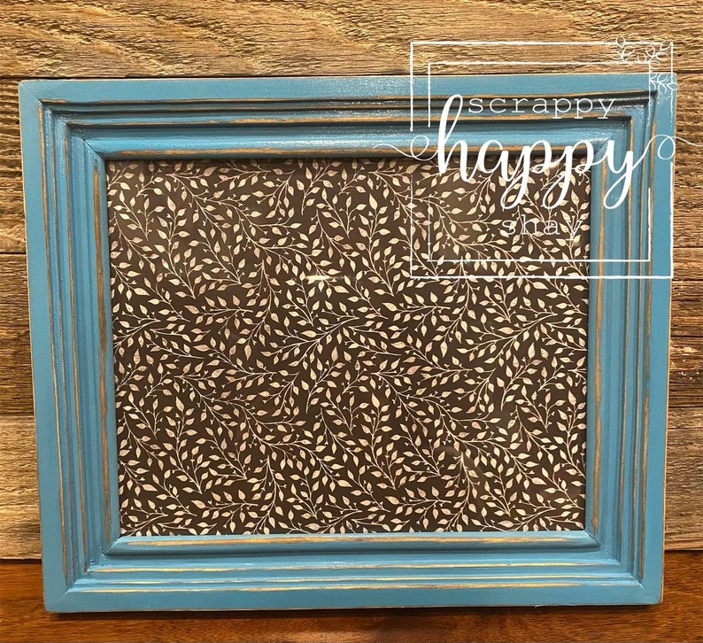 Turquoise 8x10 Distressed Frame image 2