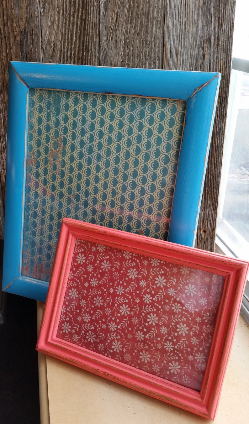 Turquoise 8x10 Distressed Frame image 6