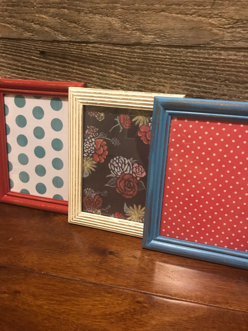 5x7 Distressed Picture Frames set of 3 Etsy