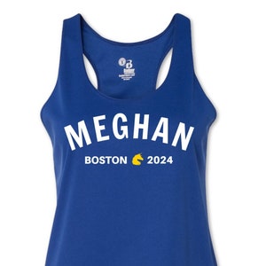 Personalized BOSTON Running Singlet, Custom BOSTON Name Tank, Boston Running Singlet with Name, Boston Runner, Boston Training, Run Boston