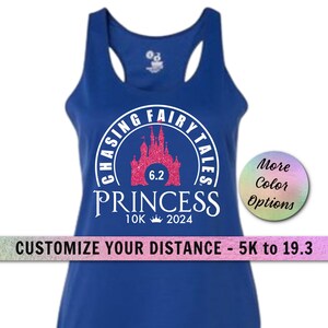 Princess Running Shirt CHASING FAIRYTALES Princess 10k Running