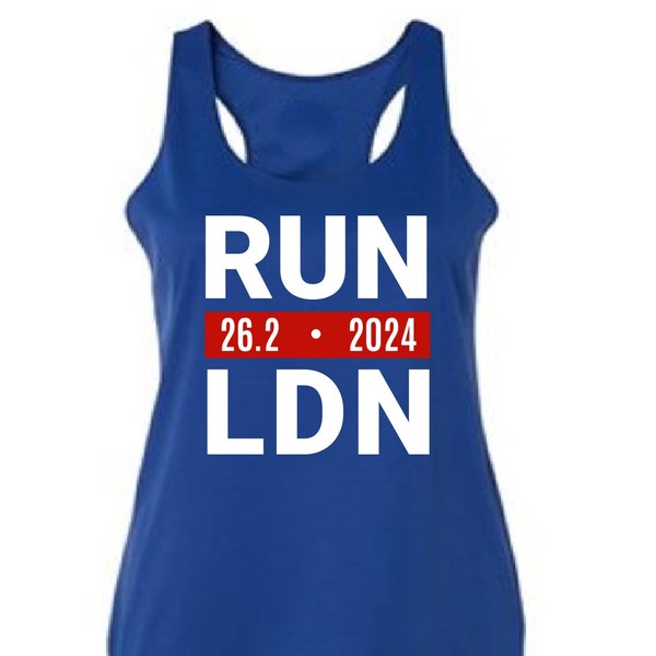 2024 London Running Singlet, RUN LDN Marathon Tank, Run London, Marathon Training Tank