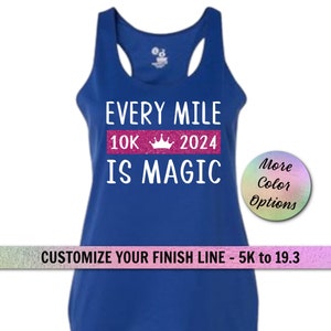 Every Mile is Magic 2024 Princess Running Shirt, Princess Half running tank, Princess run, Half Marathon