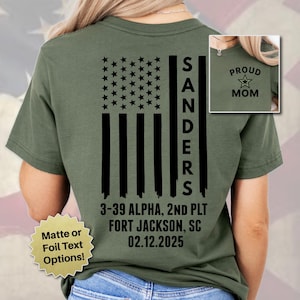 Custom Boot Camp Graduation Shirt, Basic Training Graduation Shirt, Custom Shirts for Army Family Day with company and platoon, ROTC Grad