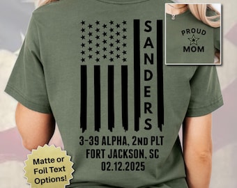 Custom Boot Camp Graduation Shirt, Basic Training Graduation Shirt, Custom Shirts for Army Family Day with company and platoon, ROTC Grad