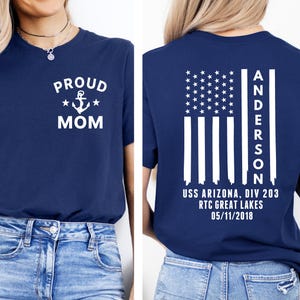 Personalized Boot Camp Graduation shirt, Custom PIR Shirt, Family Bootcamp Graduation shirt with Ship, Division and PIR Date, Navy ROTC