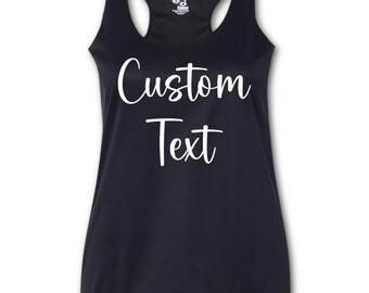 Custom Running Tank, Personalized Running Tank,  Team Running Tank, Gift for Runner, Moisture wicking fabric
