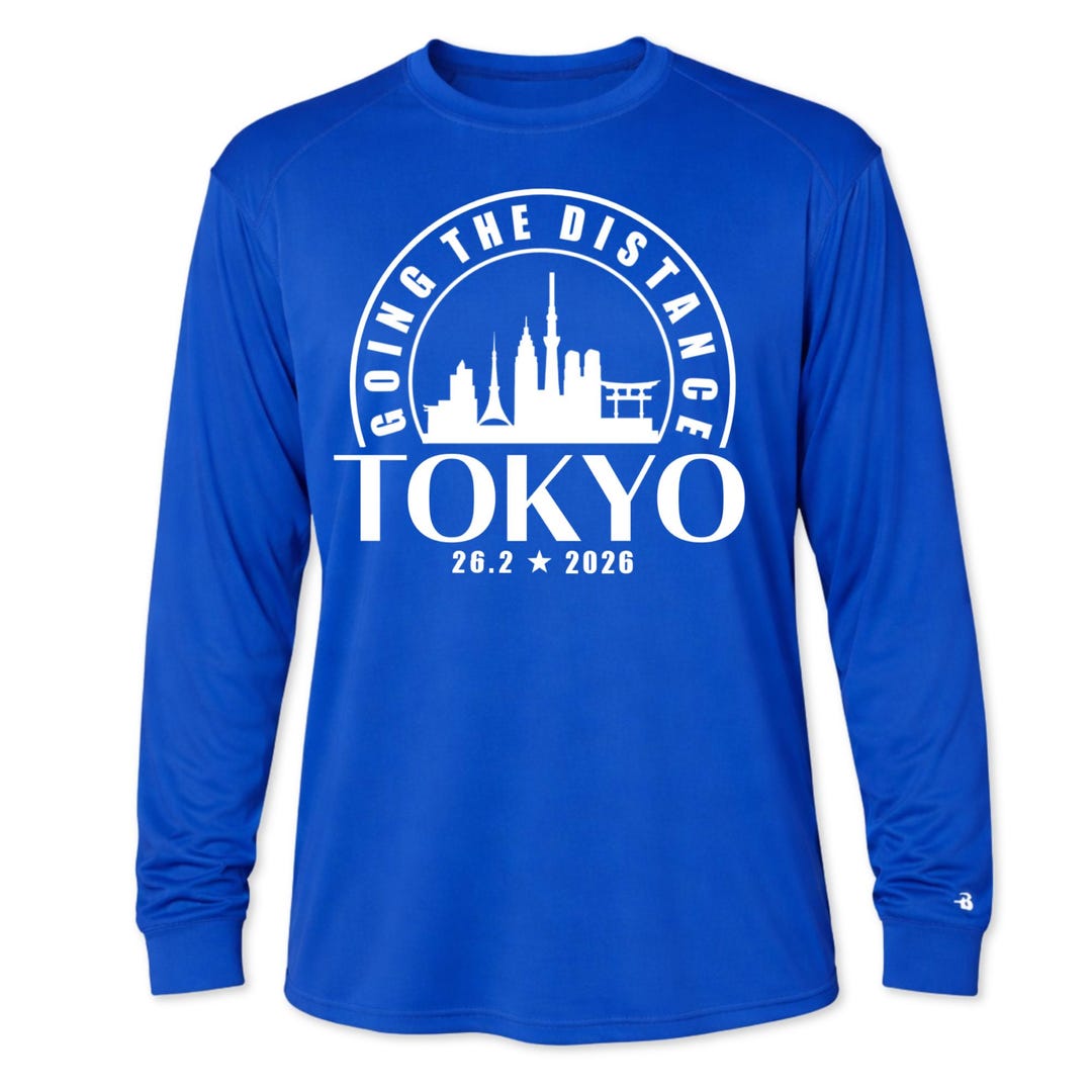 Tokyo Running Shirt, Marathon Training Long Sleeve T, Ladies and
