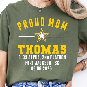 Boot Camp Graduation Shirt, Personalized Bootcamp Family Day Shirt, Custom Bootcamp Graduation Shirts, Army Bootcamp Graduation Shirts, ROTC image 2