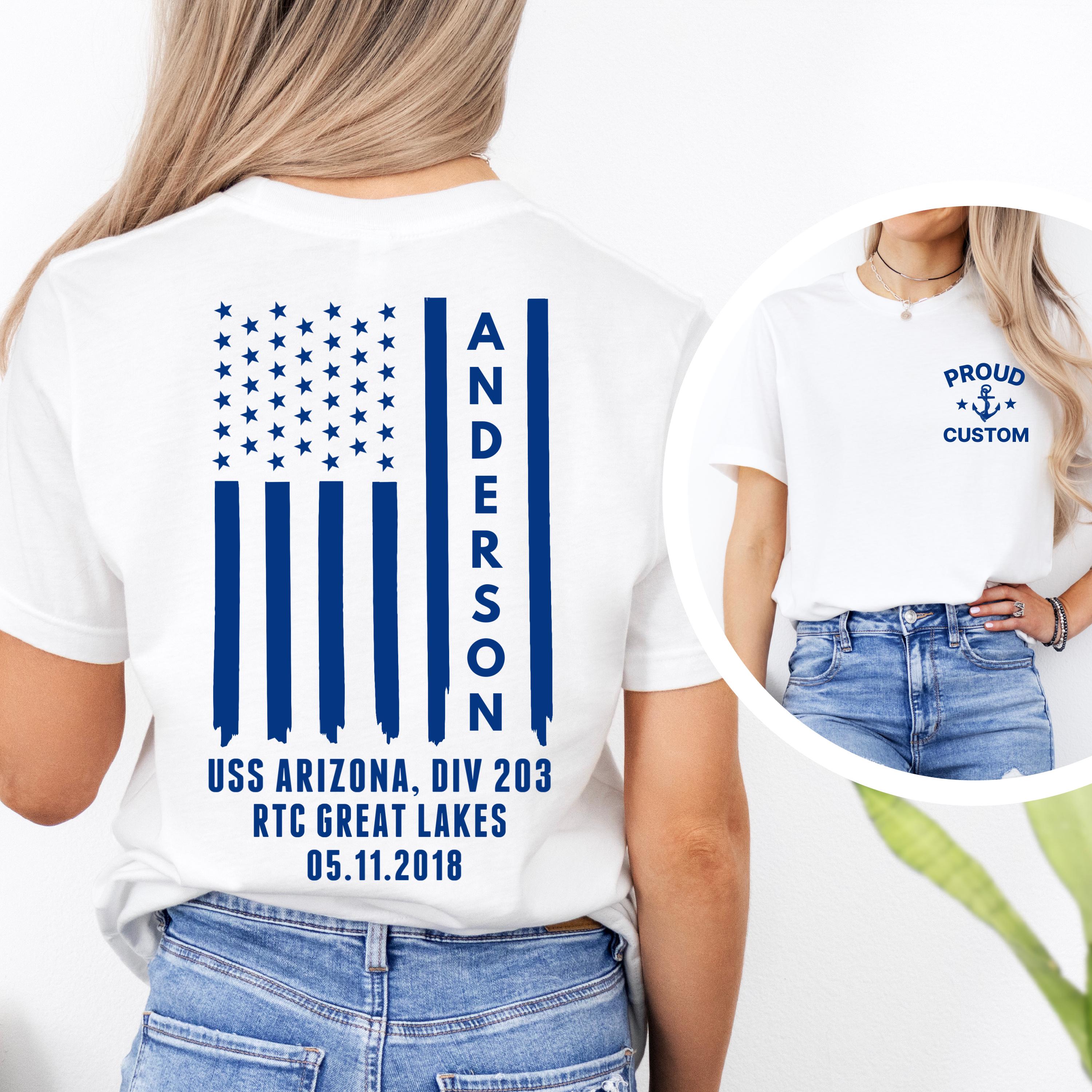 Personalized Boot Camp Graduation shirt, Custom PIR Shirt, Family Bootcamp Graduation shirt with Ship, Division and PIR Date, Navy ROTC