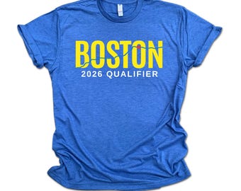 Boston 2026 Qualifier Shirt, Marathon Running Tee