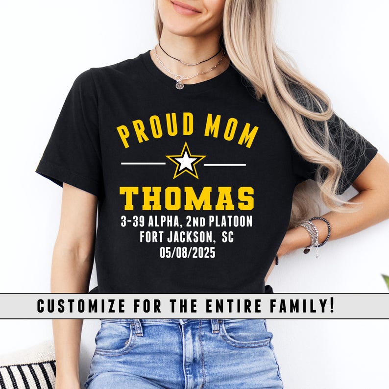 Boot Camp Graduation Shirt, Personalized Bootcamp Family Day Shirt, Custom Bootcamp Graduation Shirts, Army Bootcamp Graduation Shirts, ROTC image 1
