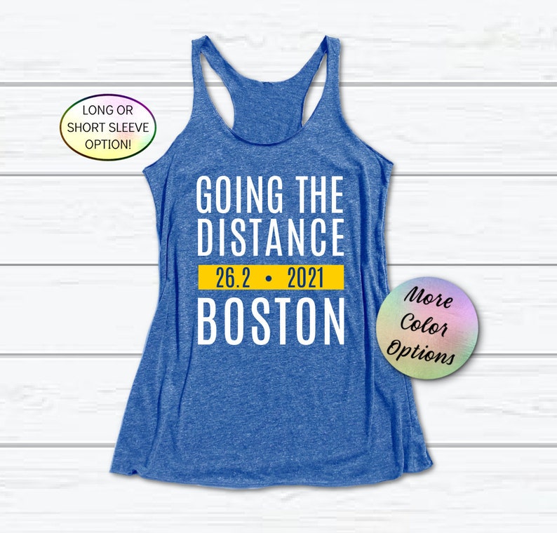 Boston Marathon Running Shirt 2021 GOING THE DISTANCE™ 26.2 Etsy
