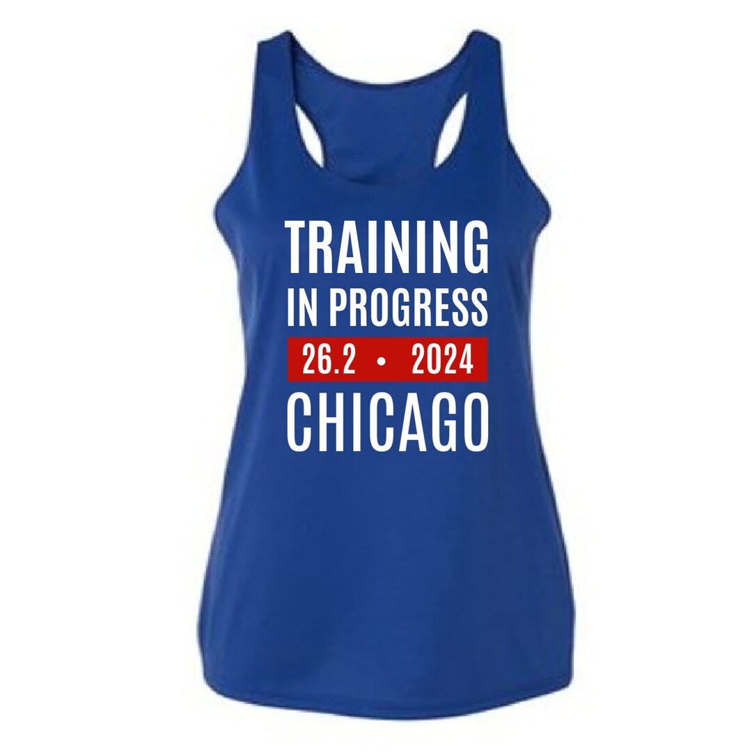 2024 Chicago Running Singlet, TRAINING IN PROGRESS Chicago, Chicago Training Tank, Run Chicago