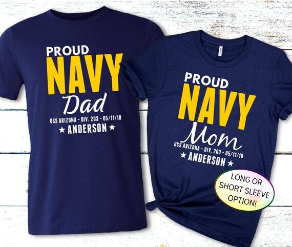 Navy Mom Shirt Proud Navy Dad Proud 
