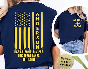 Personalized Navy Boot Camp Graduation Shirt, Custom Family PIR Shirt