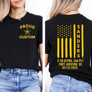 Benutzerdefiniertes Boot Camp Abschluss-Shirt, Grundschul-Abschluss-Shirt, benutzerdefinierte Hemden für den Tag der Armee mit Co und Zug, ROTC-Abschluss