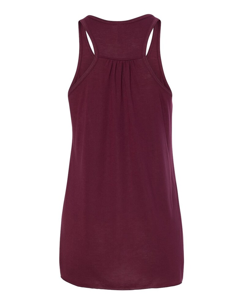 May include: A burgundy sleeveless tank top with a scoop neck.