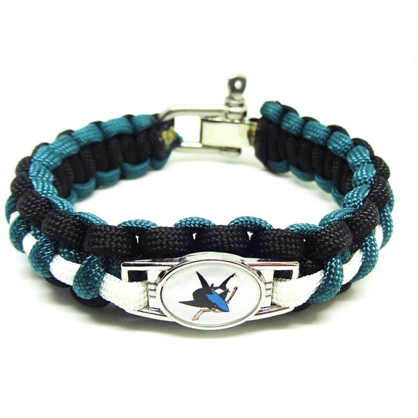 San Jose Sharks Paracord Bracelet