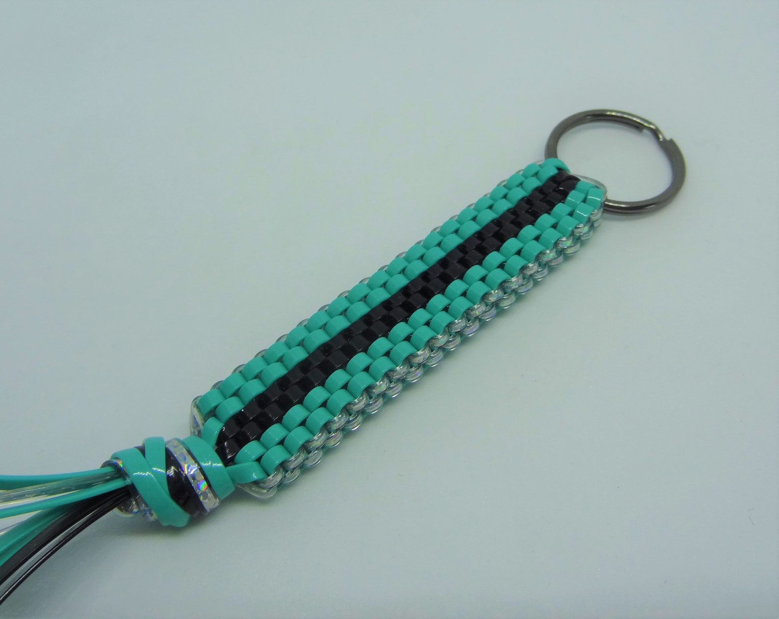 4 String Plastic Lace Keychain Etsy
