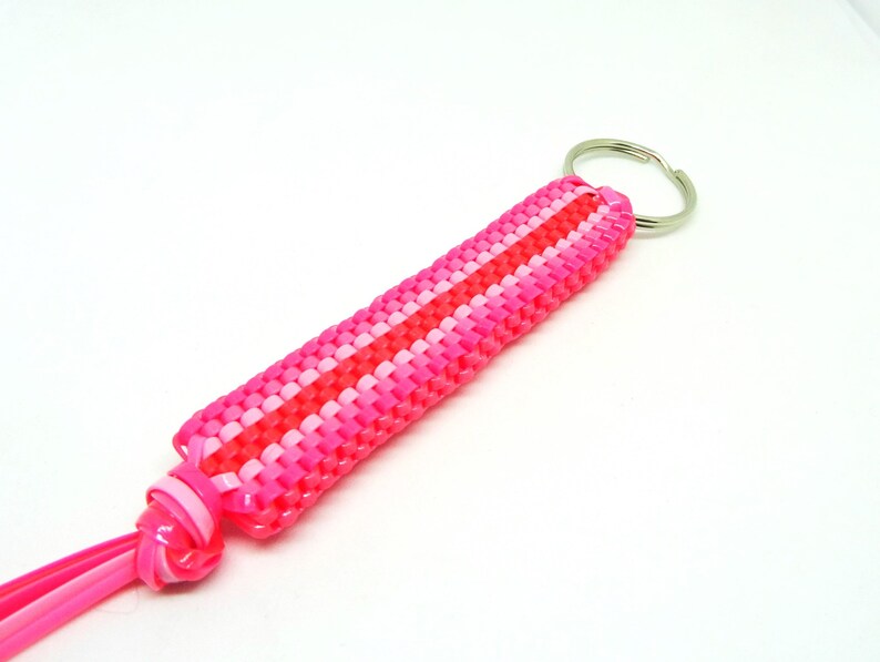5 String Plastic Lace Keychain Etsy