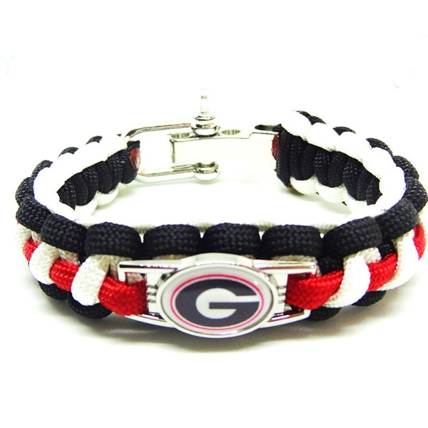 Georgia Bulldogs Paracord Bracelet