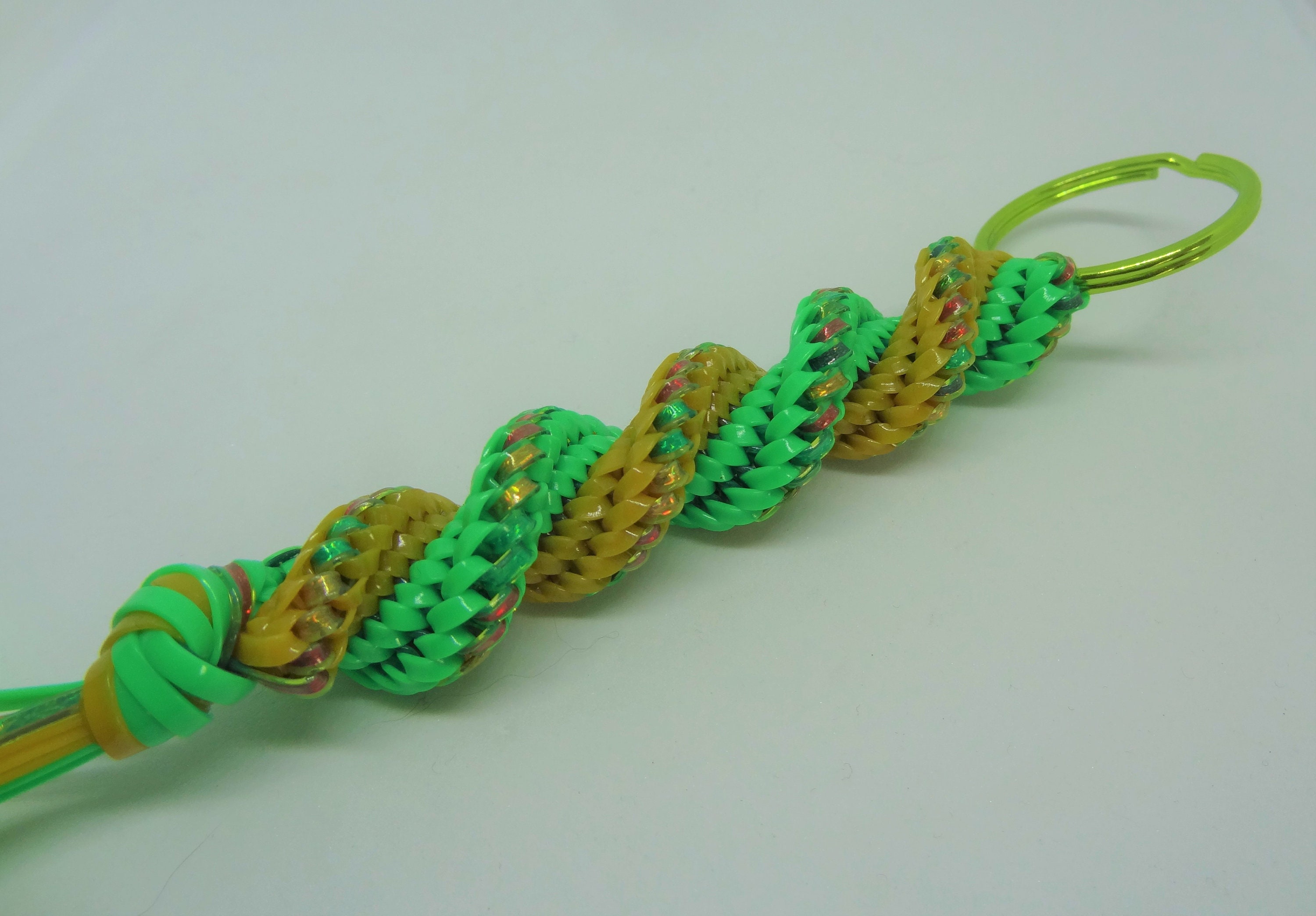 5 String Plastic Lace Keychain Etsy