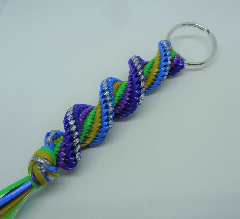 6 String Plastic Lace Keychain Etsy