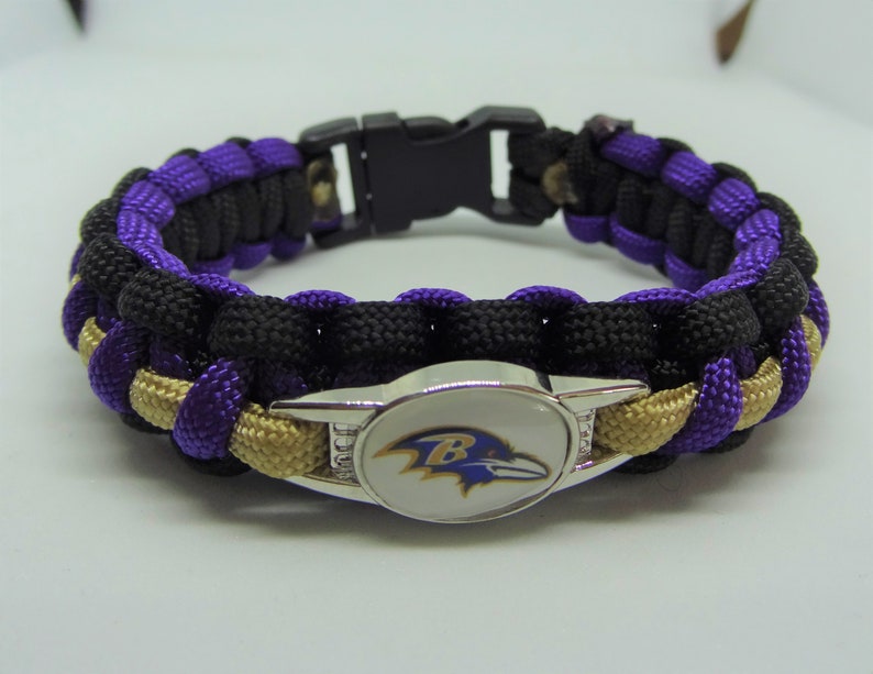 Baltimore Ravens Paracord Bracelet | Etsy