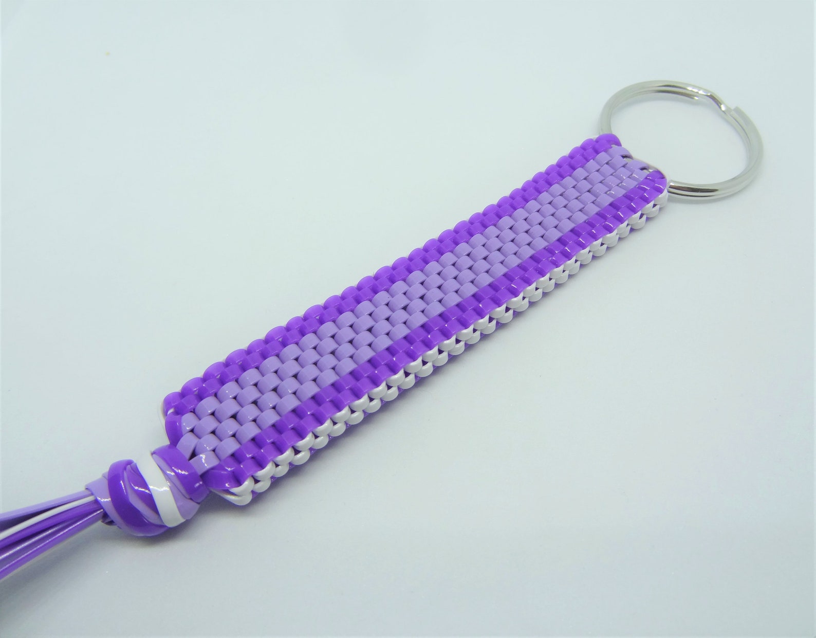5 String Plastic Lace Keychain Etsy