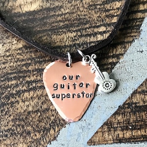 Personalized Guitar Pick Necklace Birthday Gift For Guitarist Personalized Guitar Pick Gift For Guitar Player Personalized Jewelry