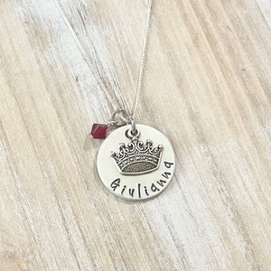 Krone Geschenk Prinzessin Halskette Mädchen Prinzessin Krone Halskette Geburtstag Party Prinzessin Geschenk kleine Mädchen Halskette rosa Schmuck Mädchen Charme Königin
