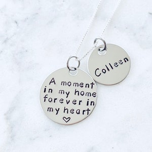 Foster Mom Gift Foster Mom Necklace Foster Gift Mom Gift Adoption Gift A Moment in My Home Foster Mom Jewelry Adoption Jewelry image 3