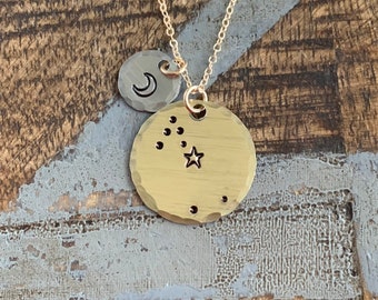 Zodiac Jewelry Gold Constellation Necklace Zodiac Necklace Celestial Jewelry Taurus Necklace Gift for her Zodiac Gift Taurus Jewelry
