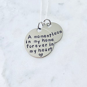 Foster Mom Gift Foster Mom Necklace Foster Gift Mom Gift Adoption Gift A Moment in My Home Foster Mom Jewelry Adoption Jewelry image 8