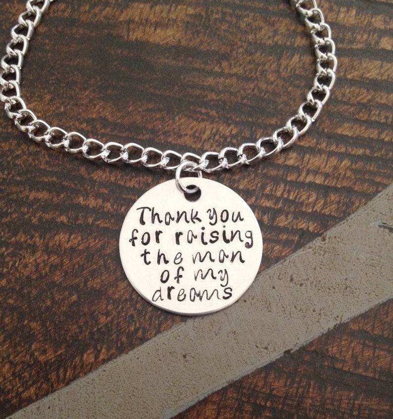 Personalized Mother in Law Bracelet Thank You for Raising the Etsy