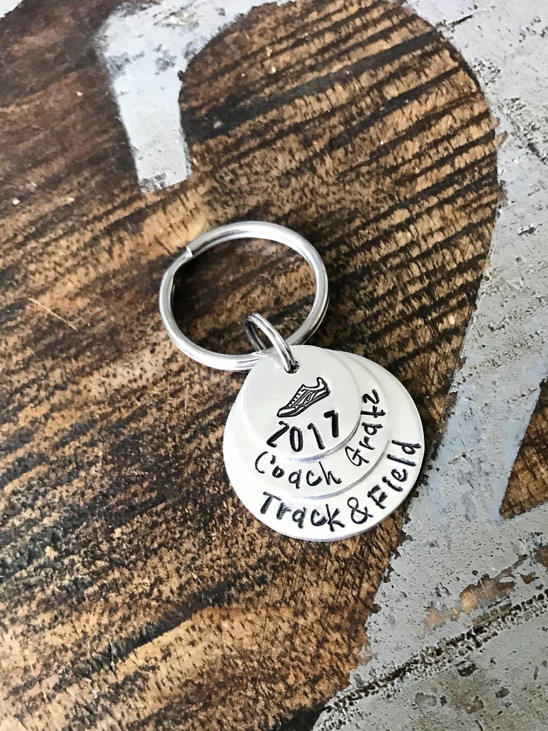 TRACK COACH KEYCHAIN Track Coach Gift Track Coach Running Etsy